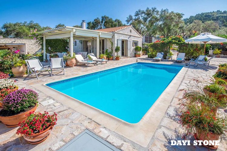 Natural Slate Stone Tile Luxury swimming pool - Dayi Stone